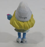 2013 Peyo "Smurfette" Smurf Holding Hand Mirror PVC Toy Figure McDonald's Happy Meal