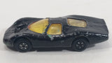 Vintage 1969 Lesney Matchbox Superfast Ford Group 6 Black (Originally Magenta Crimson Pink) Die Cast Toy Car Vehicle