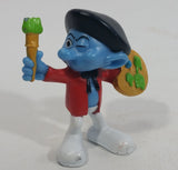 2011 Peyo "Painter" Artist Smurfs PVC Toy Figure McDonald's Happy Meal
