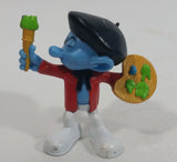 2011 Peyo "Painter" Artist Smurfs PVC Toy Figure McDonald's Happy Meal