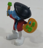 2011 Peyo "Painter" Artist Smurfs PVC Toy Figure McDonald's Happy Meal