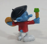 2011 Peyo "Painter" Artist Smurfs PVC Toy Figure McDonald's Happy Meal