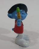 2011 Peyo "Painter" Artist Smurfs PVC Toy Figure McDonald's Happy Meal