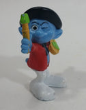 2011 Peyo "Painter" Artist Smurfs PVC Toy Figure McDonald's Happy Meal