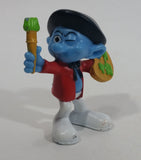2011 Peyo "Painter" Artist Smurfs PVC Toy Figure McDonald's Happy Meal