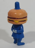 Vintage 1985 McDonald's Officer Big Mac PVC Toy Police Cop Figure with Burger Head - 2 3/4" Tall