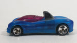 1997 Hot Wheels Phantom Racers Power Pipes Clear Blue Plastic Body Die Cast Toy Car Vehicle