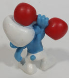 2011 Peyo "Hefty" Weight Lifting Body Builder PVC Toy Figure McDonald's Happy Meal