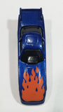1996 Hot Wheels Flames Series Funny Car 1/5 Blue Die Cast Toy Race Car Vehicle McDonald's Happy Meal