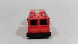 Rare Vintage TootsieToys Hard Body Fire Truck Peach Orange-Red Die Cast Toy Firefighting Vehicle