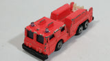 Rare Vintage TootsieToys Hard Body Fire Truck Peach Orange-Red Die Cast Toy Firefighting Vehicle