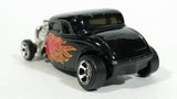 Maisto '34 Ford Hot Rod Black w/ Flames 1/64 Scale Die Cast Toy Car Vehicle