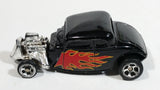 Maisto '34 Ford Hot Rod Black w/ Flames 1/64 Scale Die Cast Toy Car Vehicle