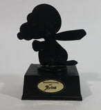 Vintage 1970s Aviva United Syndicate Features Snoopy Snow GT Racer Style 'World's Greatest' Trophy Peanuts Charlie Brown Cartoon Comic Strip Collectible