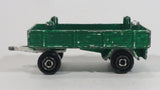 Vintage Majorette Super Cargo Trailer #2124400 Painted Green and White Die Cast Toy Car Vehicle