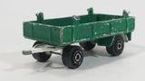 Vintage Majorette Super Cargo Trailer #2124400 Painted Green and White Die Cast Toy Car Vehicle