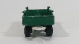 Vintage Majorette Super Cargo Trailer #2124400 Painted Green and White Die Cast Toy Car Vehicle