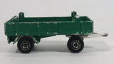 Vintage Majorette Super Cargo Trailer #2124400 Painted Green and White Die Cast Toy Car Vehicle