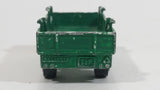 Vintage Majorette Super Cargo Trailer #2124400 Painted Green and White Die Cast Toy Car Vehicle