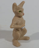 2010 Cats & Dogs: The Revenge of Kitty Galore Cat Movie Film Holding Rat Plastic Toy Figure - Burger King Kid's Meal