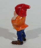 Vintage Snow White and the Seven Dwarfs "Happy" Hard Plastic Toy Figure Made in Hong Kong