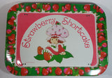 Vintage 1981 Strawberry Shortcake Dinner Lunch Fold Out Metal TV Tray