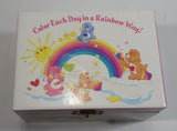 2003 TCFC Care Bears 'Color Each Day in a Rainbow Ray!' Wind Up Musical Keepsake Trinket Box - Plays "Care Bear"
