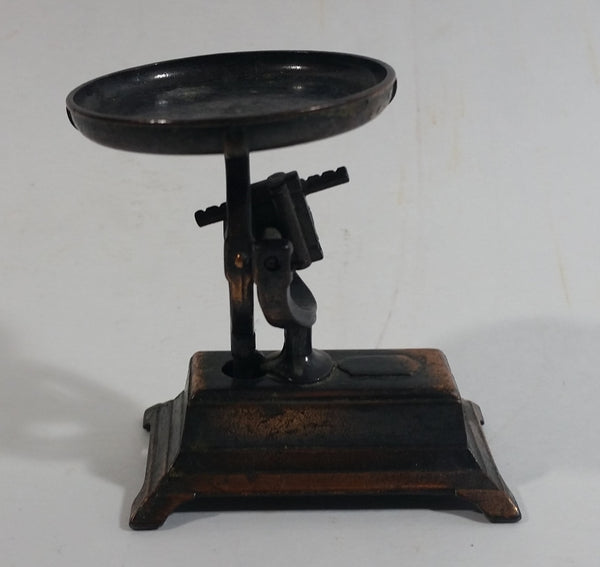 Vintage PlayMe Miniature Antique Weighing Balance Scale No. 967 Metal Pencil Sharpener Doll House Furniture Size