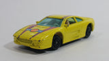 Vintage Yatming Ferrari 355 Millionaire Yellow Die Cast Toy Luxury Sports Dream Car Vehicle
