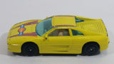 Vintage Yatming Ferrari 355 Millionaire Yellow Die Cast Toy Luxury Sports Dream Car Vehicle