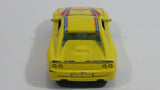 Vintage Yatming Ferrari 355 Millionaire Yellow Die Cast Toy Luxury Sports Dream Car Vehicle