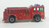 1982 Hot Wheels Fire Eater Red Fire Truck Die Cast Toy Car Vehicle - BW - Blue Lights