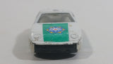 Vintage Porsche 928 Police #38 White Green Die Cast Toy Car Vehicle