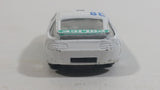 Vintage Porsche 928 Police #38 White Green Die Cast Toy Car Vehicle