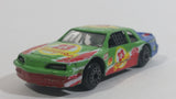 Vintage Zee Toys Dyna Wheels Ford Thundebird Stock Car #23 Champion Daytona D101 Green and Blue Die Cast Toy Race Car Vehicle
