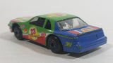 Vintage Zee Toys Dyna Wheels Ford Thundebird Stock Car #23 Champion Daytona D101 Green and Blue Die Cast Toy Race Car Vehicle