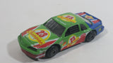 Vintage Zee Toys Dyna Wheels Ford Thundebird Stock Car #23 Champion Daytona D101 Green and Blue Die Cast Toy Race Car Vehicle