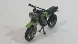 Vintage Honda Dirt Bike Motorcycle Lime Green and Black Die Cast Toy Motorbike Vehicle - Hong Kong