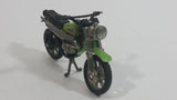 Vintage Honda Dirt Bike Motorcycle Lime Green and Black Die Cast Toy Motorbike Vehicle - Hong Kong