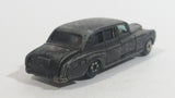 Vintage Yatming Rolls-Royce Phantom VI (Painted Black) Die Cast Toy Car Vehicle with Opening Doors - Hong Kong