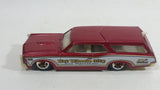 2010 Hot Wheels City Works Custom '66 GTO Wagon Fire Department Dark Red and White Die Cast Toy Car Vehicle
