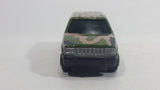 HTF Yatming Jeep Grand Cherokee No. 827 Green Brown Camouflage Die Cast Toy Military Army Car Vehicle