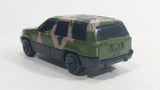 HTF Yatming Jeep Grand Cherokee No. 827 Green Brown Camouflage Die Cast Toy Military Army Car Vehicle