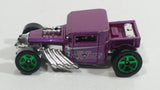 2012 Hot Wheels Batman Bone Shaker Purple Die Cast Toy Car Hot Rod Vehicle