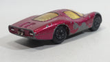 Vintage 1969 Lesney Matchbox Superfast Ford Group 6 Magenta Crimson Pink Die Cast Toy Car Vehicle