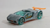 2013 Hot Wheels Road Rockets Impavido 1 Silver Die Cast Toy Car Vehicle