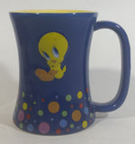 Tindex Warner Bros Looney Tunes Tweety Bird Cartoon Character 4 1/2" Tall Blue and Yellow Ceramic Coffee Mug Collectible