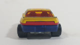 Vintage Majorette Pontiac Fiero #3 Yellow No. 206 Die Cast Toy Car Vehicle 1/55 Scale Made in France