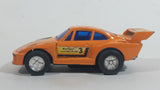 Vintage Good Year Porsche 935 Turbo #3 Orange Pullback Friction Race Car Die Cast Toy Vehicle - Made in Hong Kong