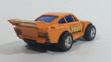 Vintage Good Year Porsche 935 Turbo #3 Orange Pullback Friction Race Car Die Cast Toy Vehicle - Made in Hong Kong